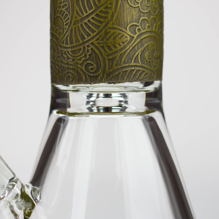 preemo - 15 inch 9mm Painted Sandblast Beaker [P057] | Jupiter Grass