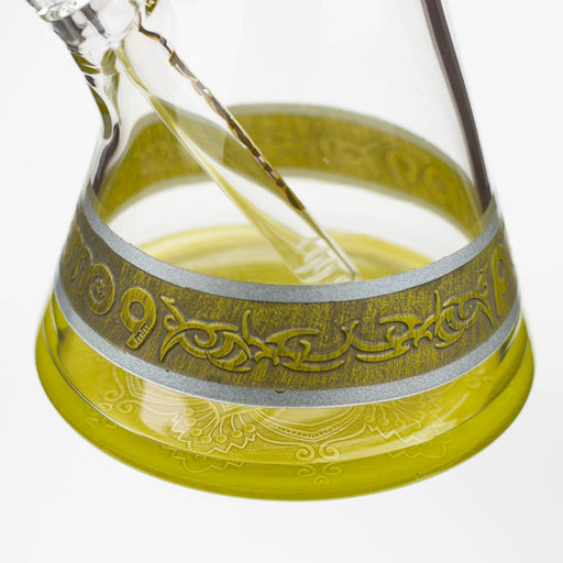 preemo - 15 inch 9mm Painted Sandblast Beaker [P057] | Jupiter Grass