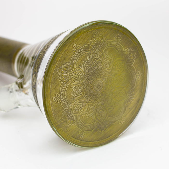 preemo - 15 inch 9mm Painted Sandblast Beaker [P057] | Jupiter Grass