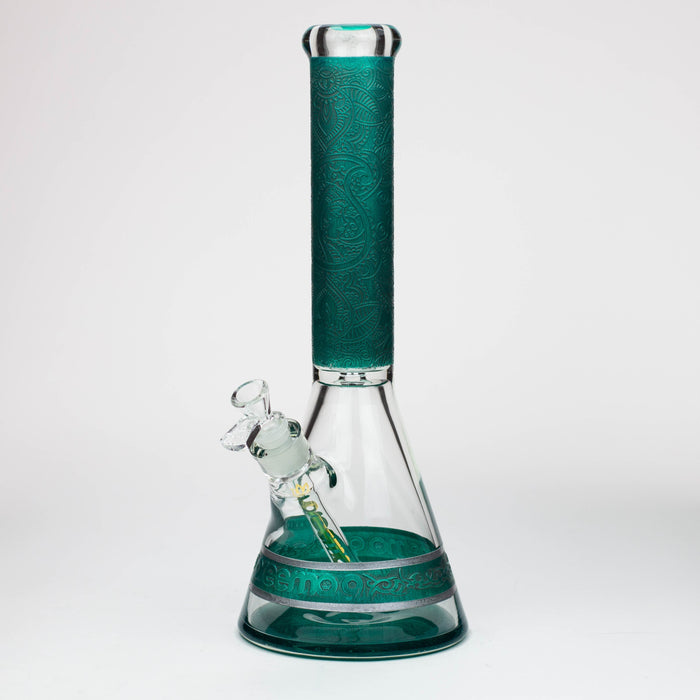 preemo - 15 inch 9mm Painted Sandblast Beaker [P057] | Jupiter Grass