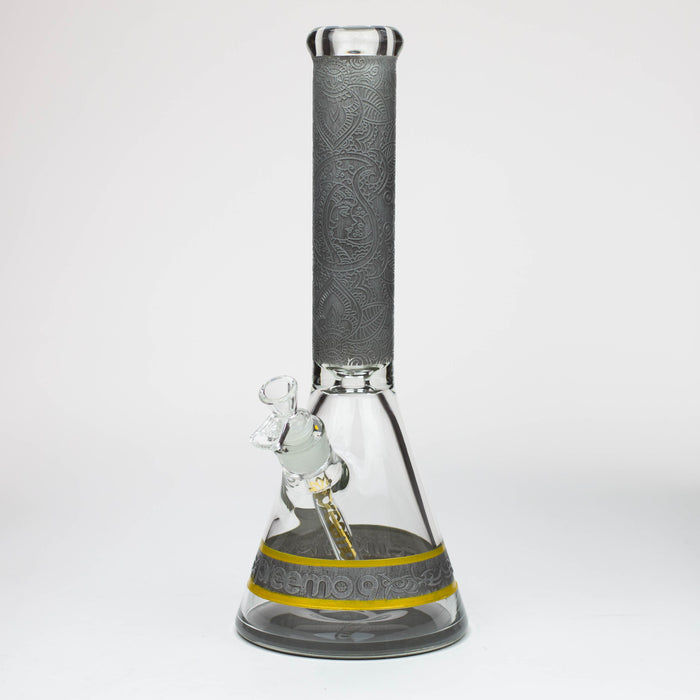 preemo - 15 inch 9mm Painted Sandblast Beaker [P057] | Jupiter Grass