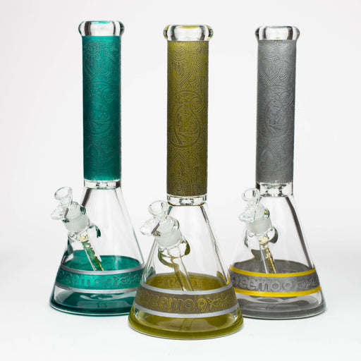 preemo - 15 inch 9mm Painted Sandblast Beaker [P057] | Jupiter Grass