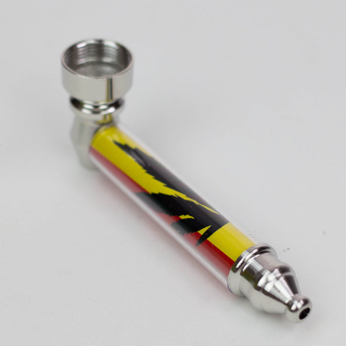 Metal Pipe,Grinder, Lighter and screen set Box of 6 [SCP15009] | Jupiter Grass