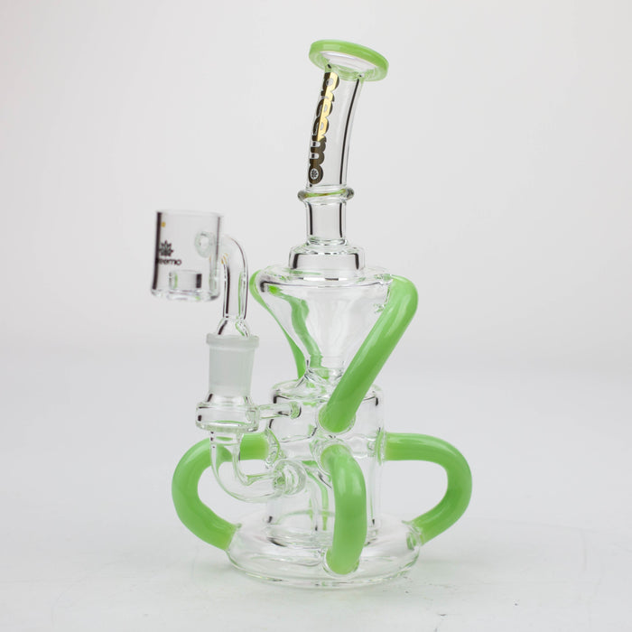 preemo - 8 inch 6-Arm Recycler Rig [P032] | Jupiter Grass