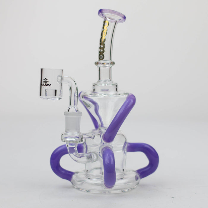 preemo - 8 inch 6-Arm Recycler Rig [P032] | Jupiter Grass