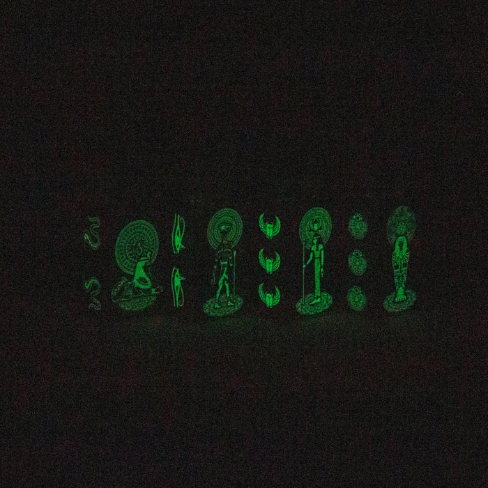 7.5" Glow in the dark Juicy box Rigs SP2070 - Egyptian | Jupiter Grass