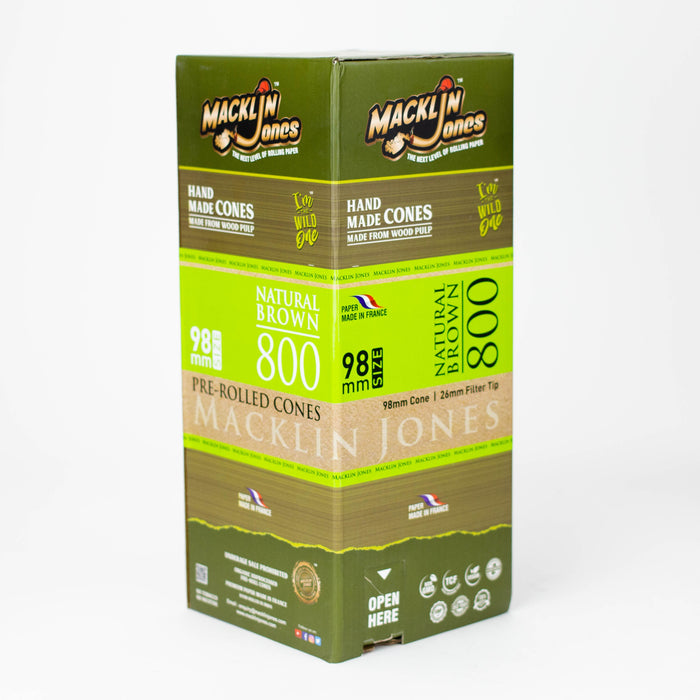 Macklin Jones - Natural Brown 98 mm Size Pre-Rolled cones Tower 800 | Jupiter Grass
