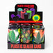 ZAir tight Stash Jars with Green Leaf Designs Box of 6 | Jupiter Grass