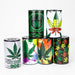 ZAir tight Stash Jars with Green Leaf Designs Box of 6 | Jupiter Grass