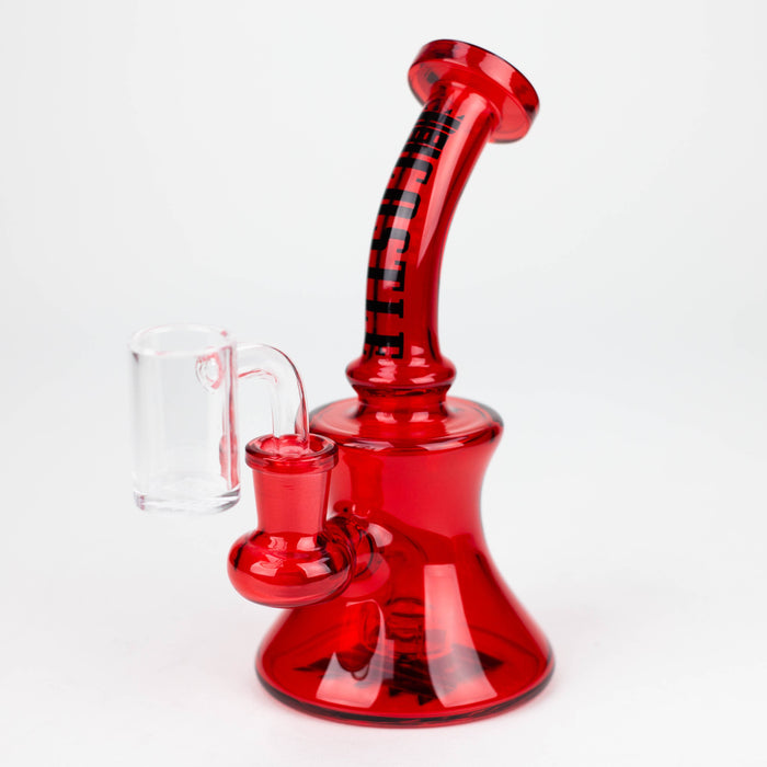Castle Glassworks | 7" Mini Electroplated Rig | Jupiter Grass