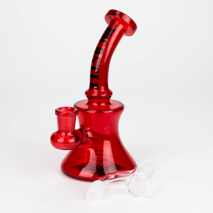 Castle Glassworks | 7" Mini Electroplated Rig | Jupiter Grass