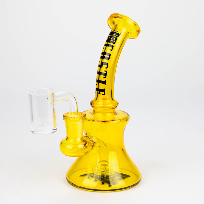 Castle Glassworks | 7" Mini Electroplated Rig | Jupiter Grass