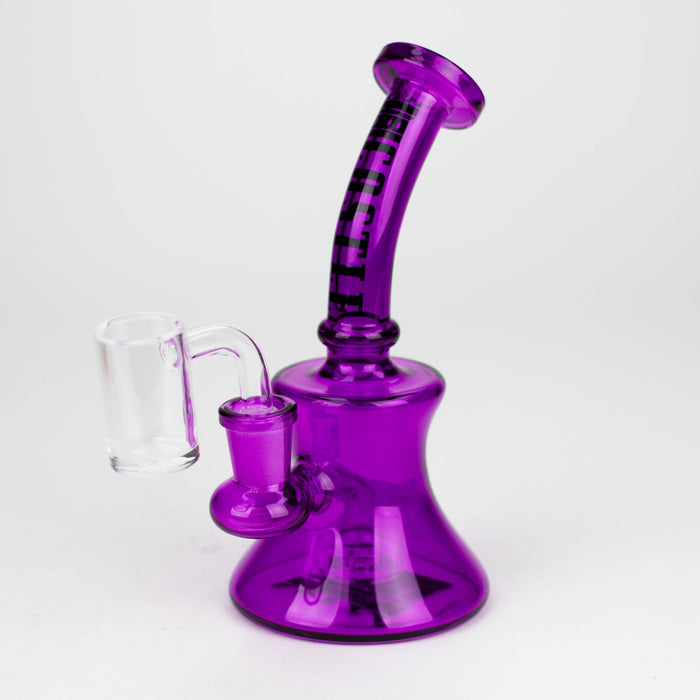 Castle Glassworks | 7" Mini Electroplated Rig | Jupiter Grass