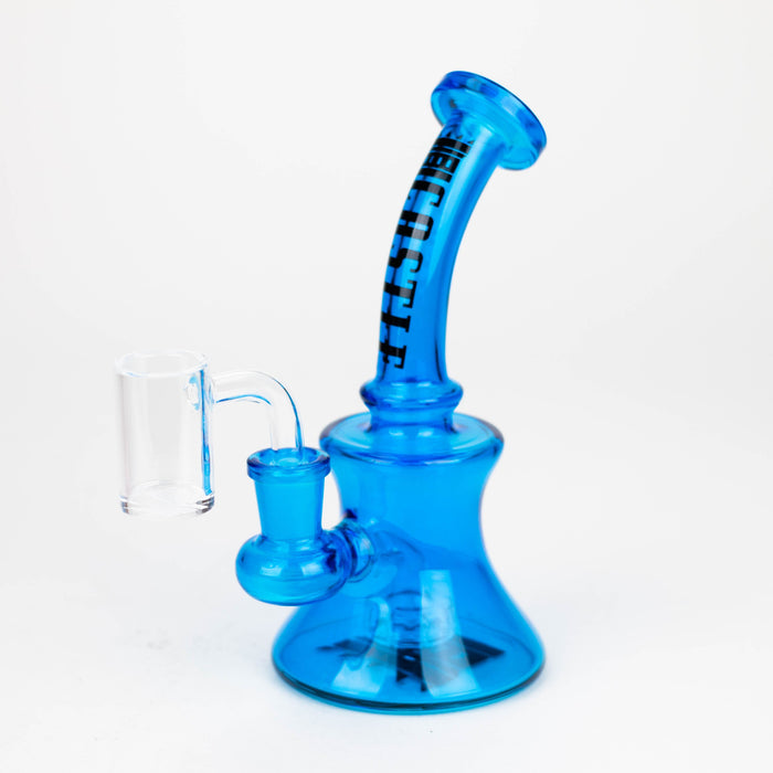 Castle Glassworks | 7" Mini Electroplated Rig | Jupiter Grass