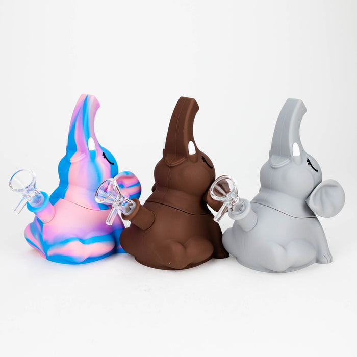 6" Elephant silicone water pipe [YS-377] | Jupiter Grass