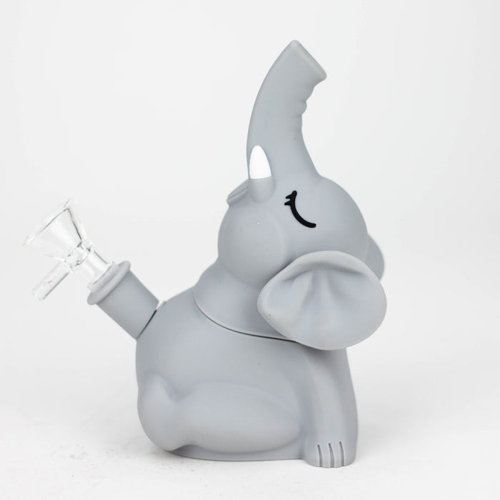 6" Elephant silicone water pipe [YS-377] | Jupiter Grass