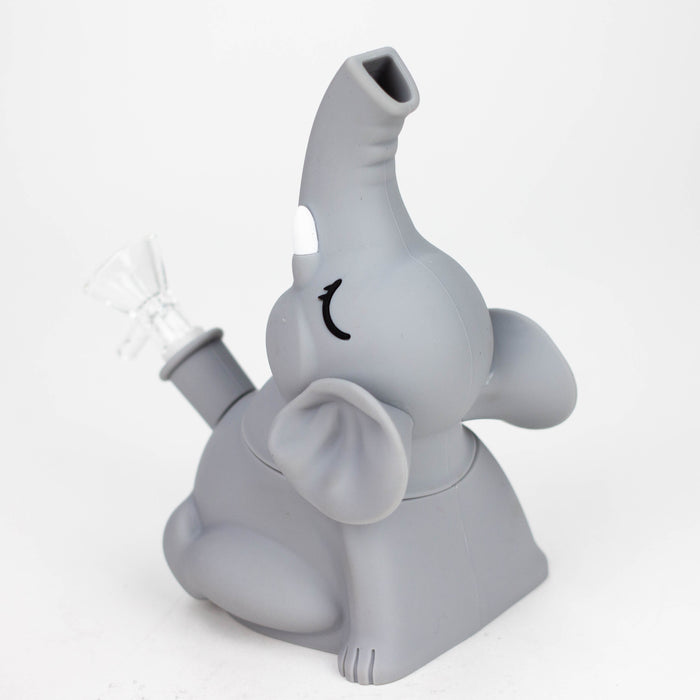 6" Elephant silicone water pipe [YS-377] | Jupiter Grass
