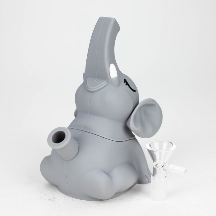 6" Elephant silicone water pipe [YS-377] | Jupiter Grass