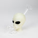 4" Alien hand pipe glow in the dark [YS-096] | Jupiter Grass