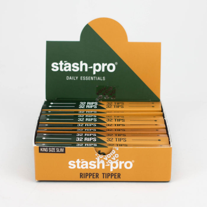Stash-Pro | Ripper Tipper Unbleached  King size slim Box of 10 | Jupiter Grass