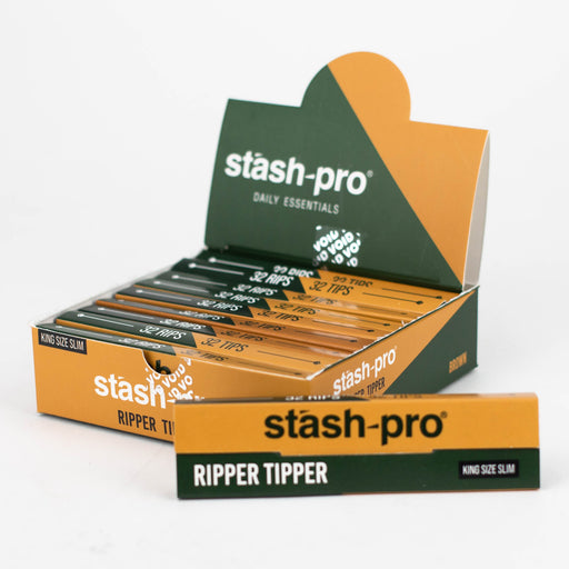 Stash-Pro | Ripper Tipper Unbleached  King size slim Box of 10 | Jupiter Grass