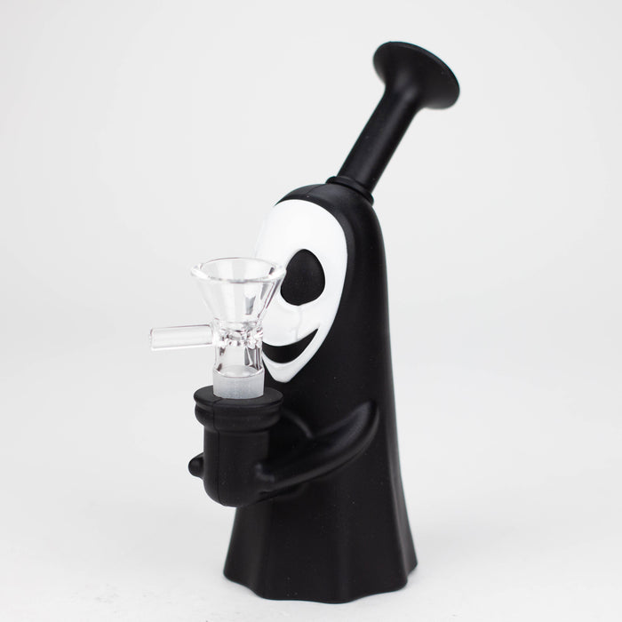 6.5" Ghost Face Water Pipe [YS-609] | Jupiter Grass
