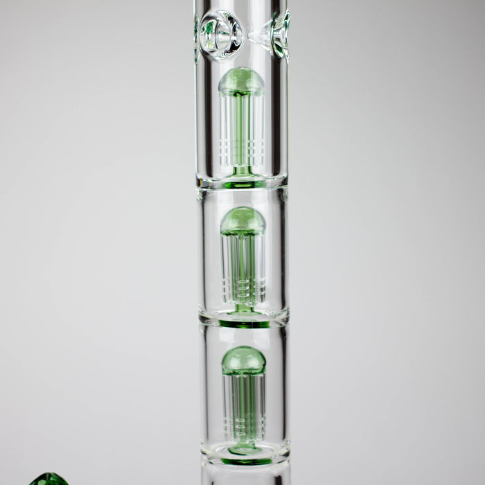 GENIE | 24" 9mm Triple Percolator Beaker Glass Bong [GB1907] | Jupiter Grass