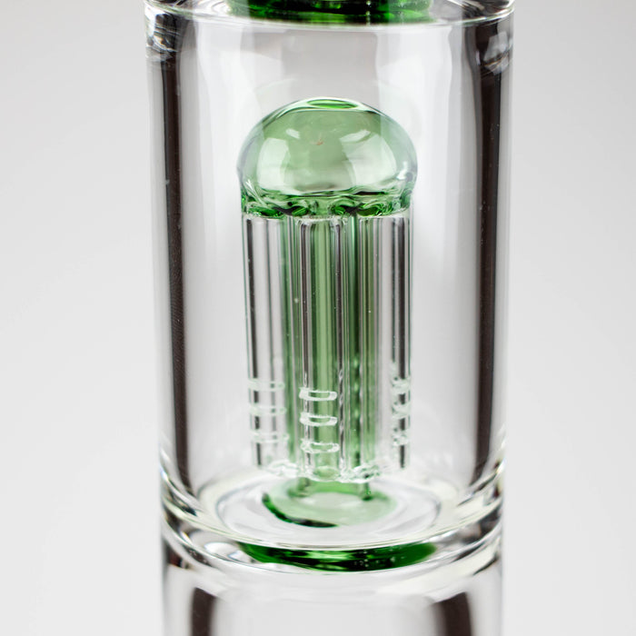 GENIE | 24" 9mm Triple Percolator Beaker Glass Bong [GB1907] | Jupiter Grass