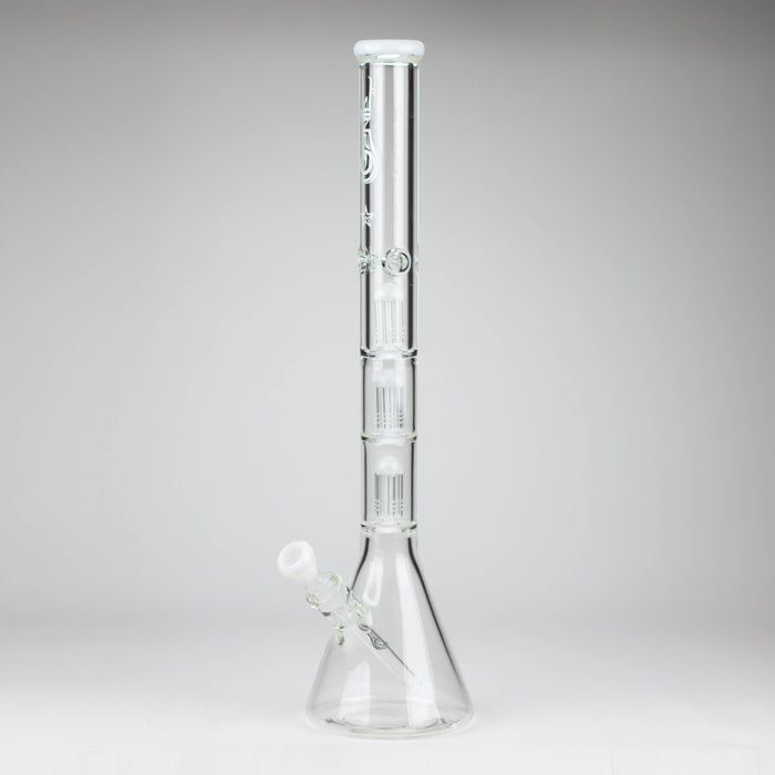 GENIE | 24" 9mm Triple Percolator Beaker Glass Bong [GB1907] | Jupiter Grass