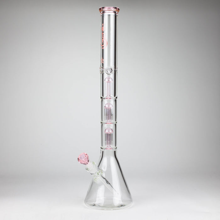 GENIE | 24" 9mm Triple Percolator Beaker Glass Bong [GB1907] | Jupiter Grass