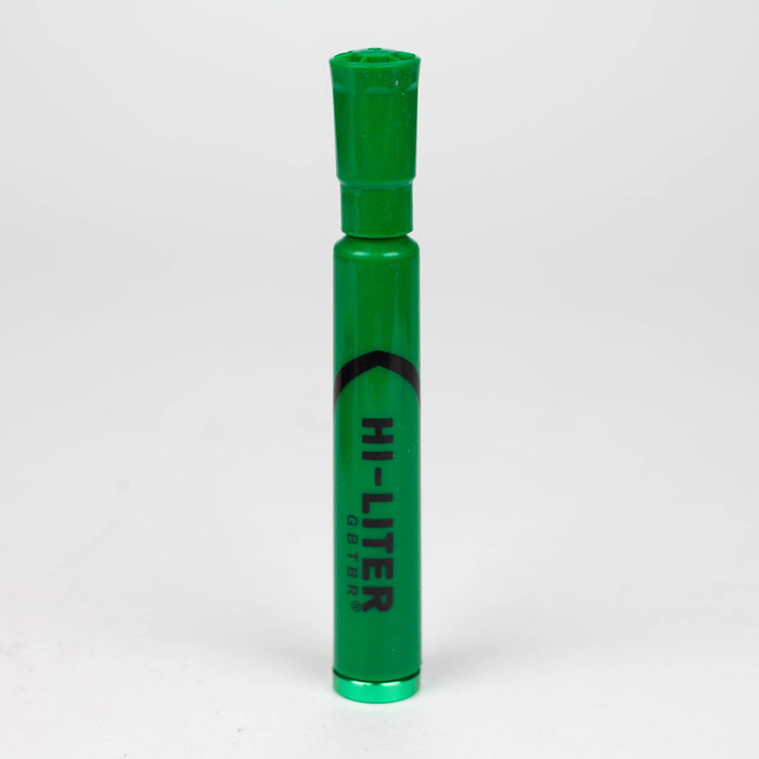 5.2" Discreet Hi Liter Marker Shape Aluminum Smoking Pipe [RT-16] | Jupiter Grass