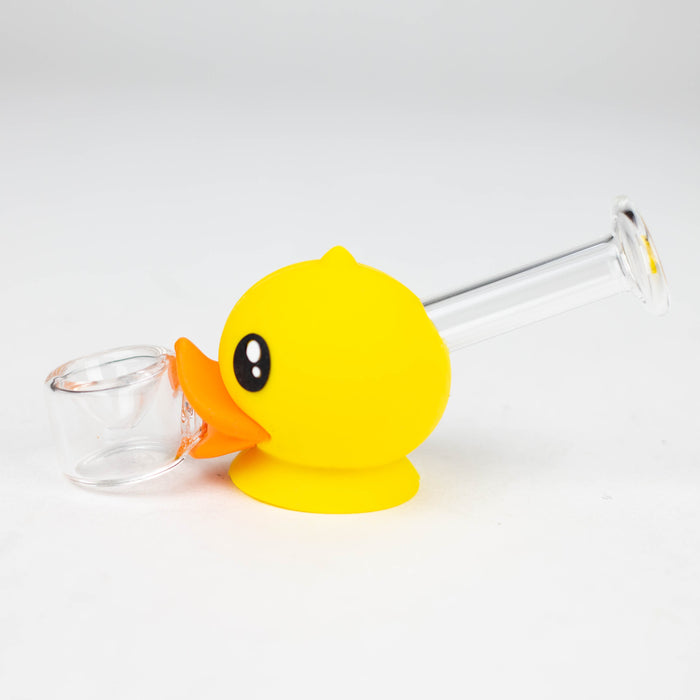 4" Duck Glass hand pipe [YS-142] | Jupiter Grass