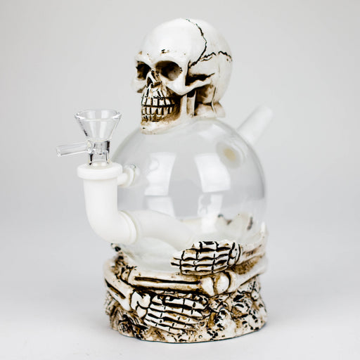 7.5" Resin Skull Ball Water pipe | Jupiter Grass