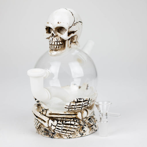 7.5" Resin Skull Ball Water pipe | Jupiter Grass