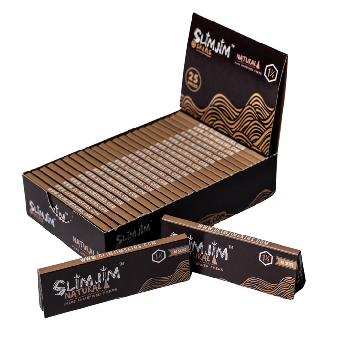 Slimjim - Natural 1 1/4th Skins Box of 25 | Jupiter Grass