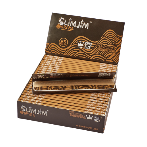 Slimjim - Natural King Size Skins Box of 25 | Jupiter Grass