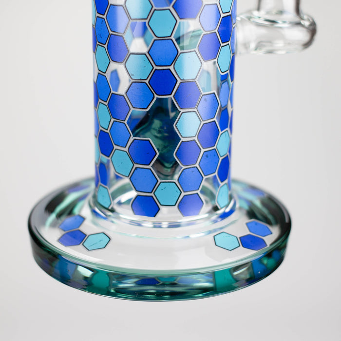Z8" Color accented Rig With Banger and Bowl | Jupiter Grass