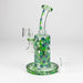 Z8" Color accented Rig With Banger and Bowl | Jupiter Grass