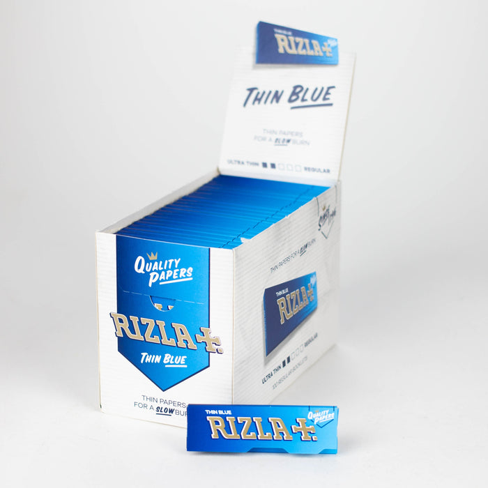 Rizla | Thin Blue single wide size Box of 100 | Jupiter Grass