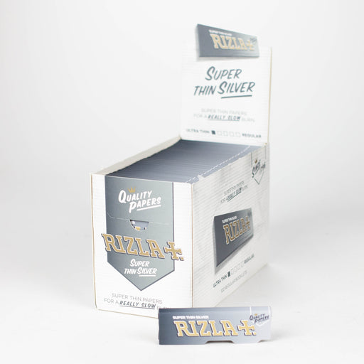Rizla | Super Thin Silver single wide Box of 100 | Jupiter Grass