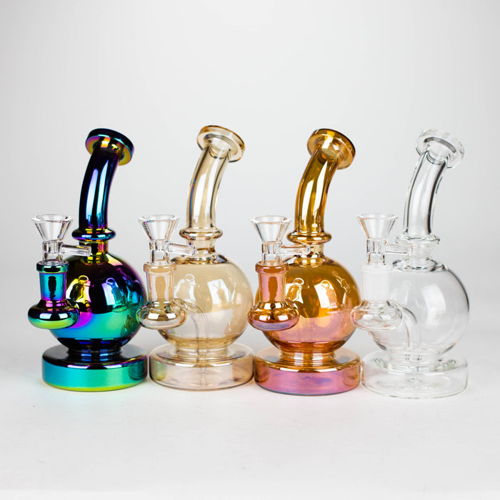 Z7" Solid Color Electroplate Rig with Banger and Bowl | Jupiter Grass