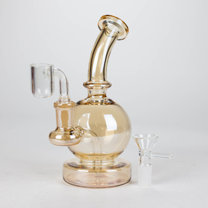 Z7" Solid Color Electroplate Rig with Banger and Bowl | Jupiter Grass