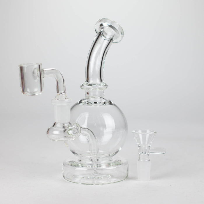 Z7" Solid Color Electroplate Rig with Banger and Bowl | Jupiter Grass