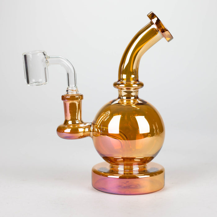 Z7" Solid Color Electroplate Rig with Banger and Bowl | Jupiter Grass