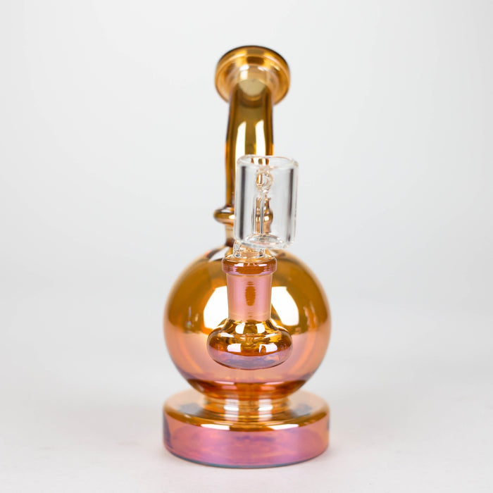 Z7" Solid Color Electroplate Rig with Banger and Bowl | Jupiter Grass