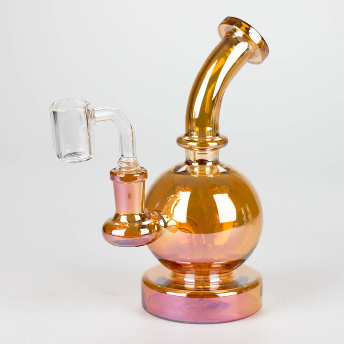 Z7" Solid Color Electroplate Rig with Banger and Bowl | Jupiter Grass