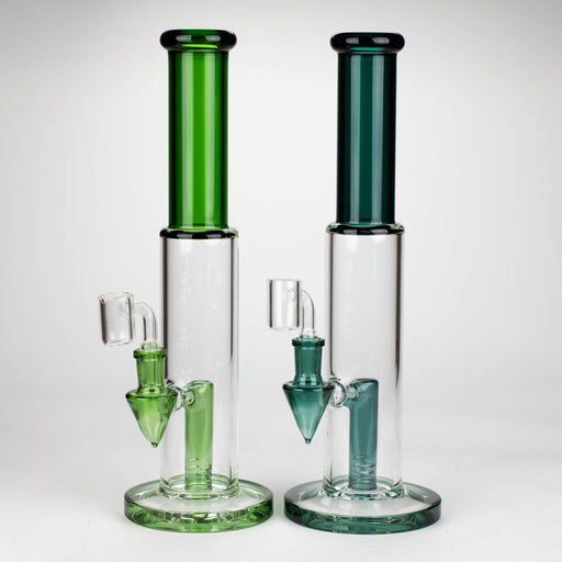 Z12" Color Accented Glass Rig With Banger and Bowl | Jupiter Grass