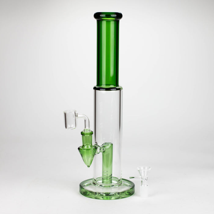 Z12" Color Accented Glass Rig With Banger and Bowl | Jupiter Grass