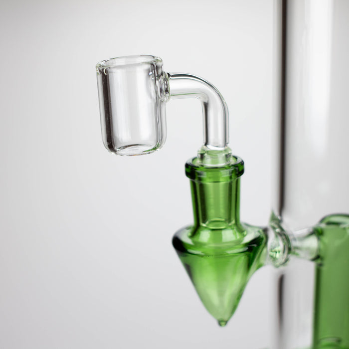 Z12" Color Accented Glass Rig With Banger and Bowl | Jupiter Grass