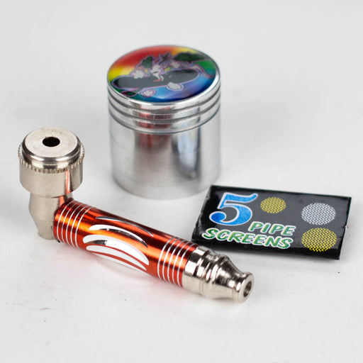 2.5" Metal Pipe with screen and grinder pack | Jupiter Grass